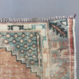 Tapis vintage turc oushak 140x78 cm
