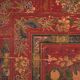 Antique chest painted vermilion red in pine wood – China, circa 1900