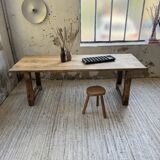 1950s pine farmhouse table 220cm