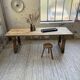 Table de ferme travail pin 1950 220cm