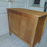 Commode vintage des années 60 à 3 tiroirs avec pieds compas.