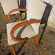Pair of bridge armchairs from the 50s off-white velvet