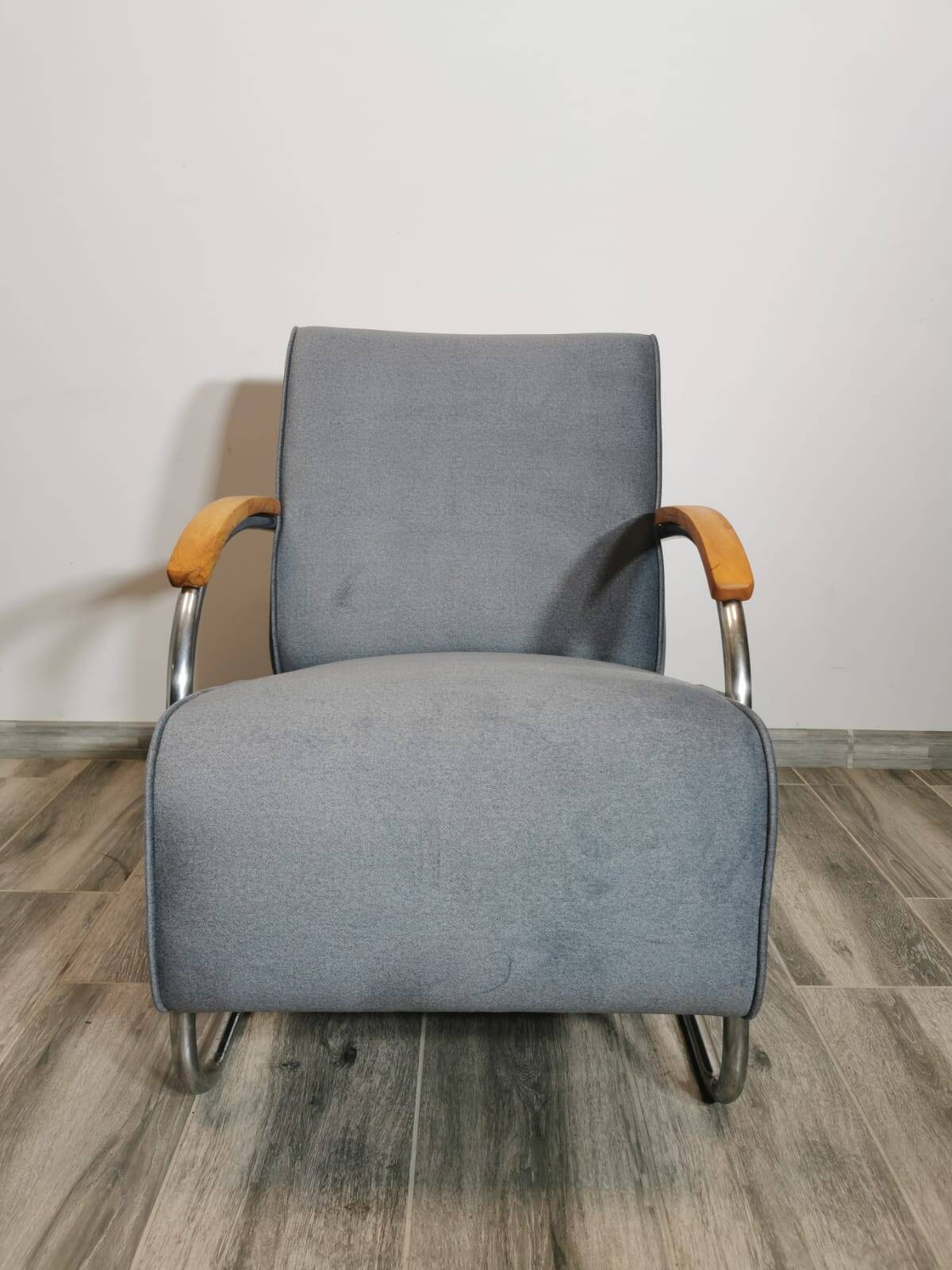 Fauteuil Bauhaus par Mücke Melder, 1940s