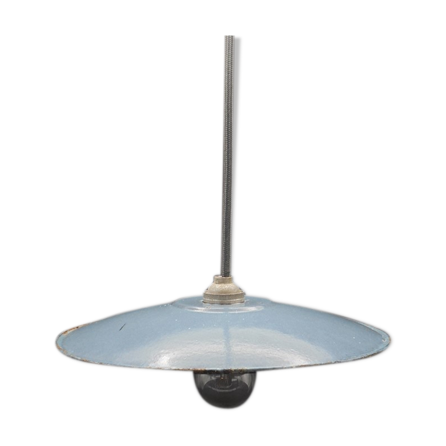 Hanging lamp in enamelled sheet metal