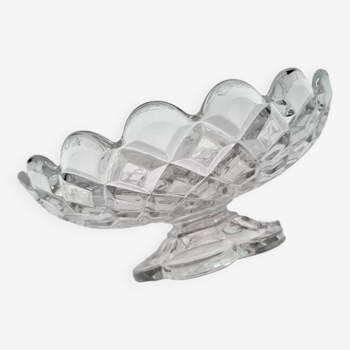 Baccarat Fruit Bowl Compotier In Molded Crystal