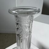 Engraved vintage wine decanter (cork reported)