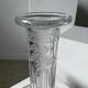 Engraved vintage wine decanter (cork reported)