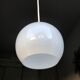 Suspension vintage 1950 opaline blanc - 60 cm