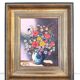 Bouquet de fleurs, huile sur toile