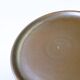 Set of 5 large flat plates in stoneware, 1970.