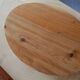 Inlaid wood top.