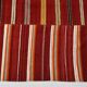 Red & Green Striped Pattern Turkish Kilim Rug, 270x383Cm