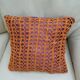 Vintage crocheted cushion