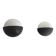 Round black metal wall lights, small and large set, by Bega, 1970s, Germany.