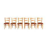 Lot de 6 chaises Mocholi années 60