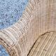 Pair of armchairs and bench in rattan and bamboo from the 60s/70s
