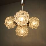 Bubble glass chandelier by Kamenický Šenov, Czechoslovakia, 1970s