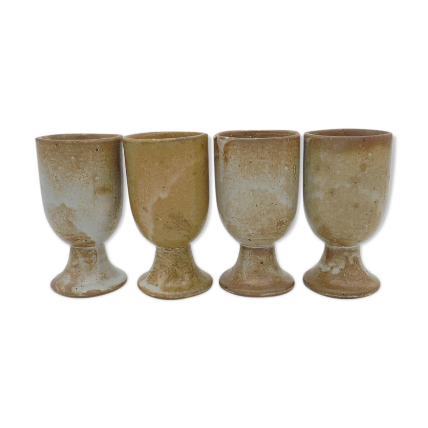 Series of 4 sandstone mazagrans