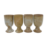 Series of 4 sandstone mazagrans