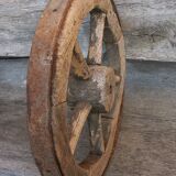 Old wheelbarrow wheel or cart