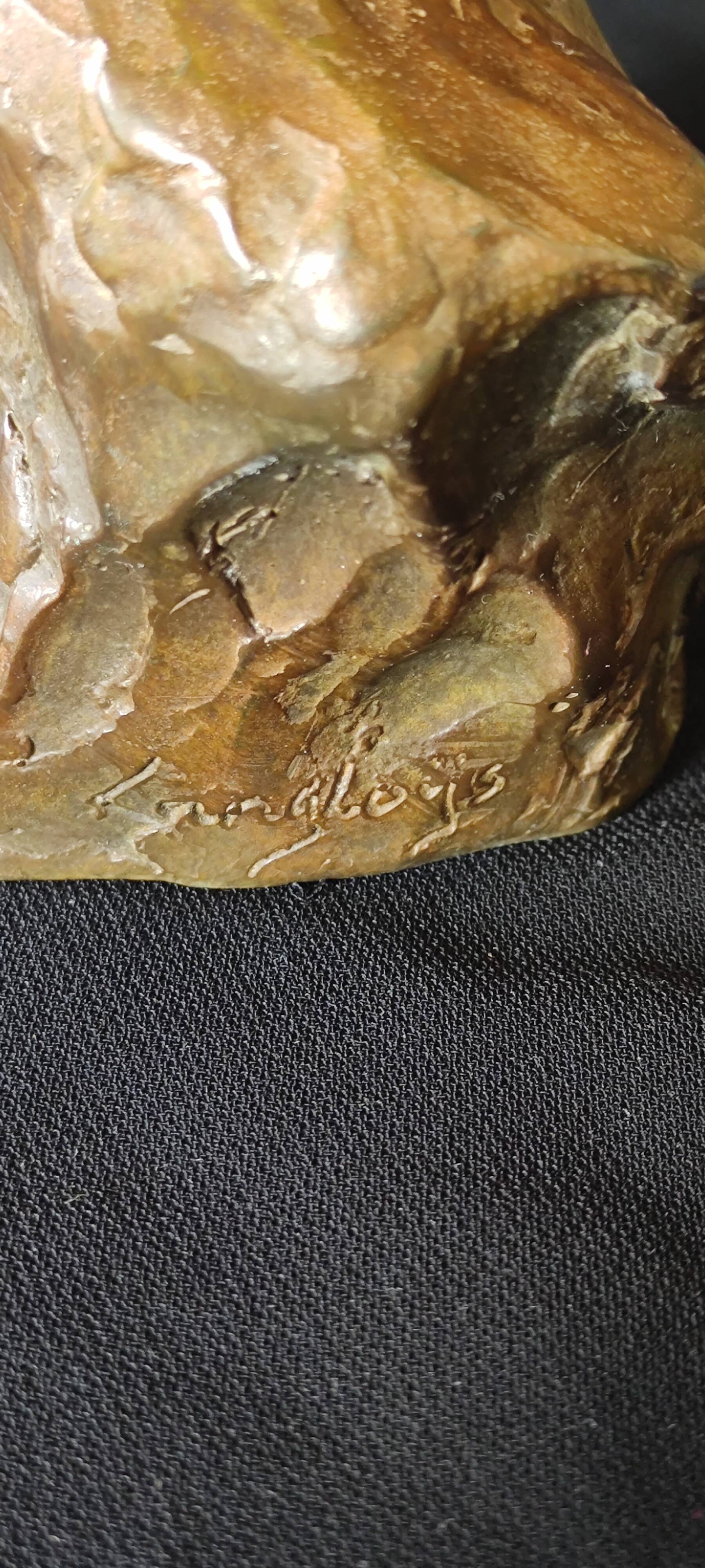 Bronze jean marais signed langloys limited edition 1/8