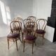 Lot of 6 Josef Kohn curved wood bistro chairs