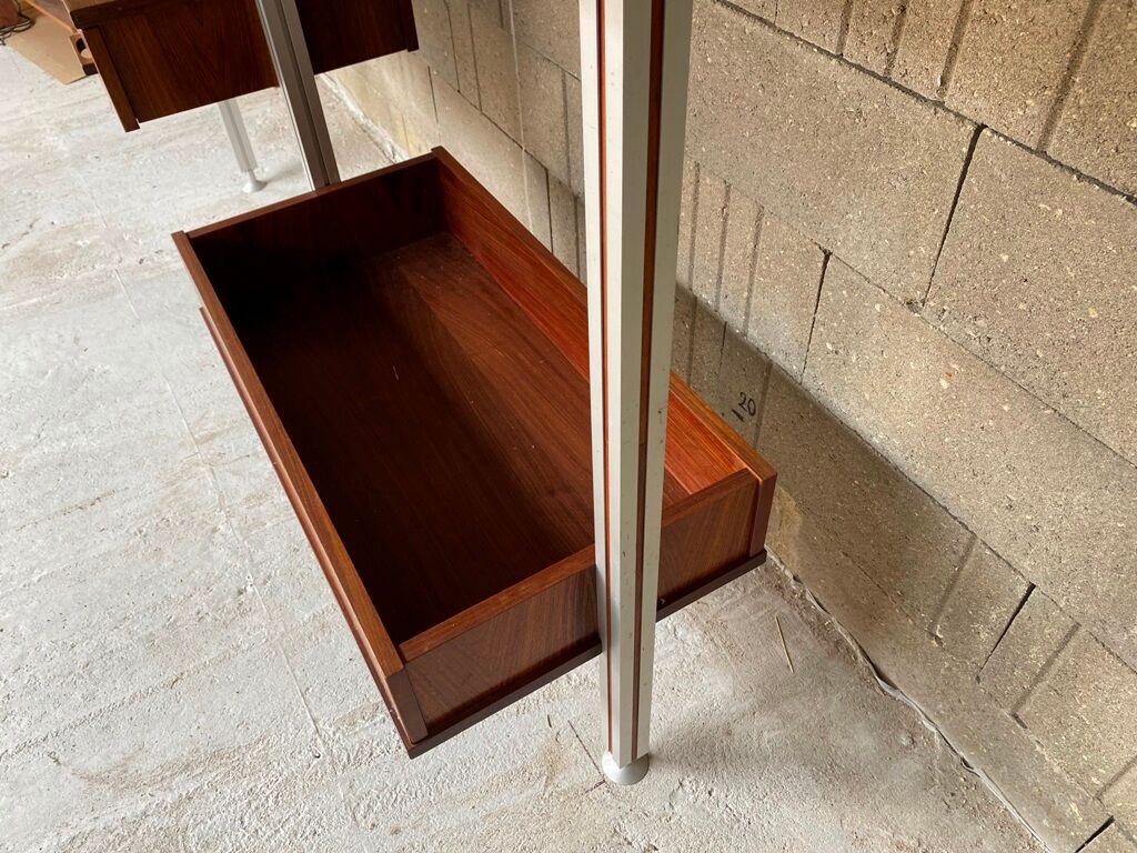 Modular system library Scandinavian teak Roche Bobois 70s