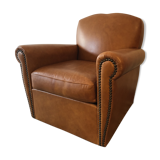 Leather club chair