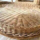 Vintage elephant rattan table