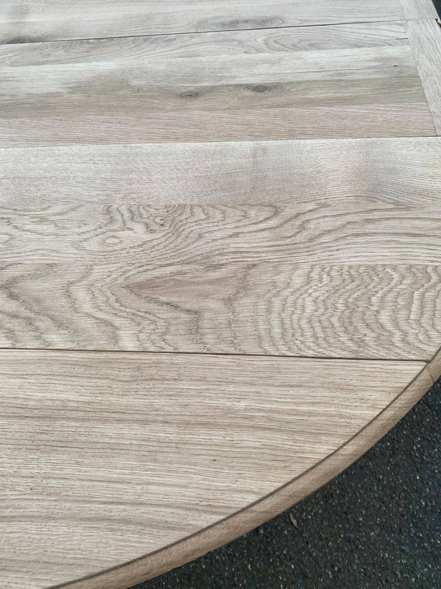 Louis Philippe extendable dining table with 8 extensions, solid oak, 19th century, 350