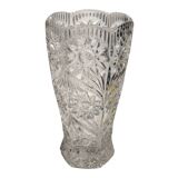 Vintage Molded Glass Vase - Exquisite Floral and Botanical Motifs