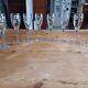 8 flutes à champagne en cristal perrier jouet