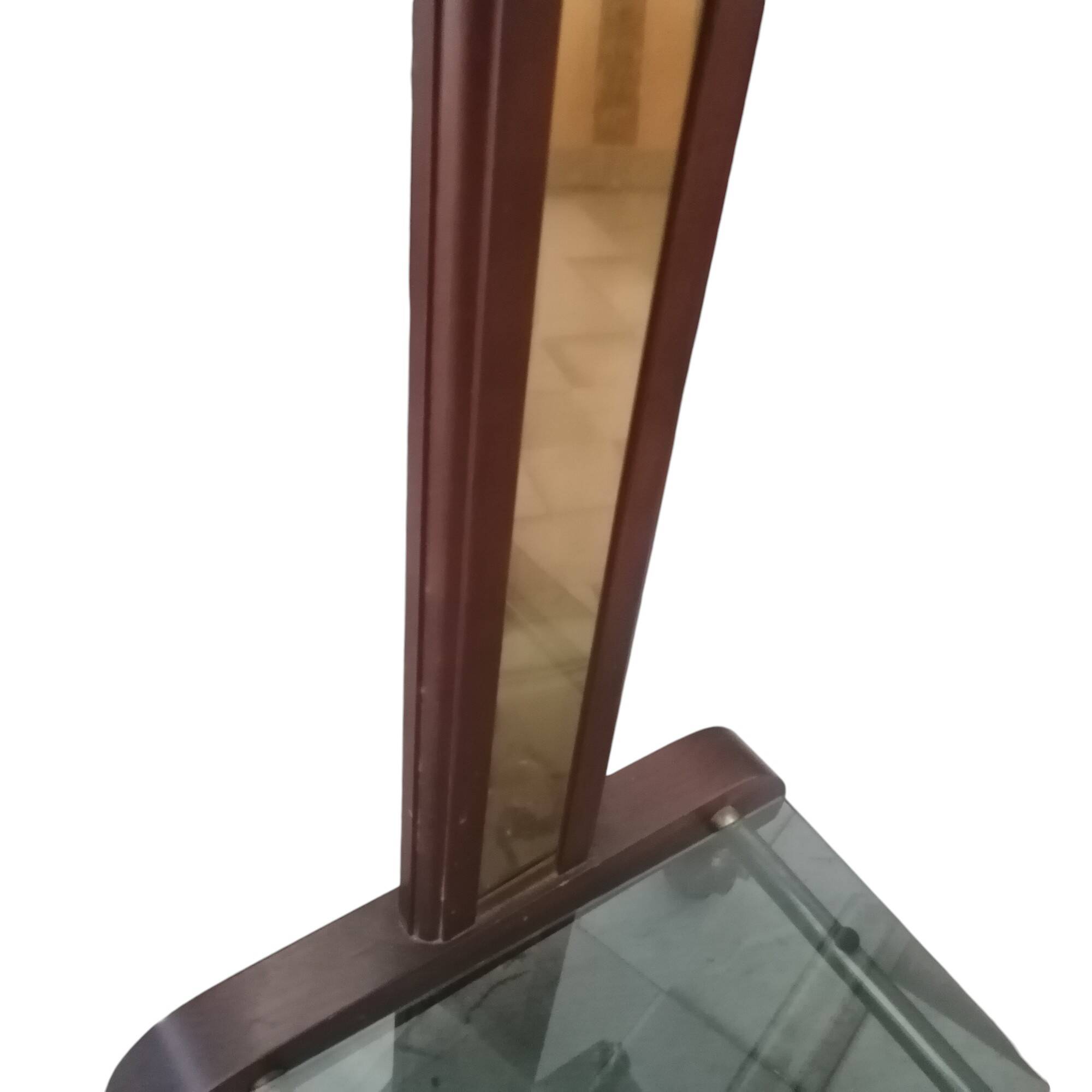 Carrello con ripiani fumé, anni '60