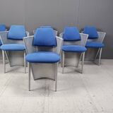 Set of 6 postmodern dining chairs, 1980s
