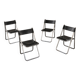 Postmodern set of four Tamara folding chairs manufactured by Arrben / Italy 1970's