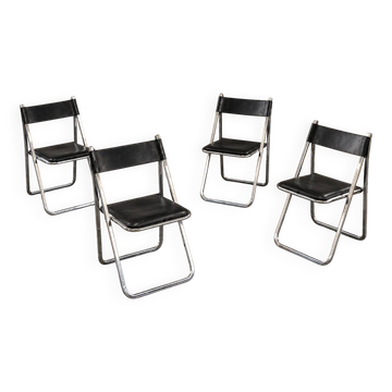 Postmodern set of four Tamara folding chairs manufactured by Arrben / Italy 1970's