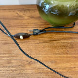 Glazed ceramic ball lamp