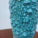 1960s blue foam ceramic vase