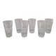 Set of 6 antique faceted glasses – vintage bistro from the 60s/70s