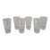 Set of 6 antique faceted glasses – vintage bistro from the 60s/70s