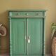 Antique cabinet in fir with green patina Metsä | Hector