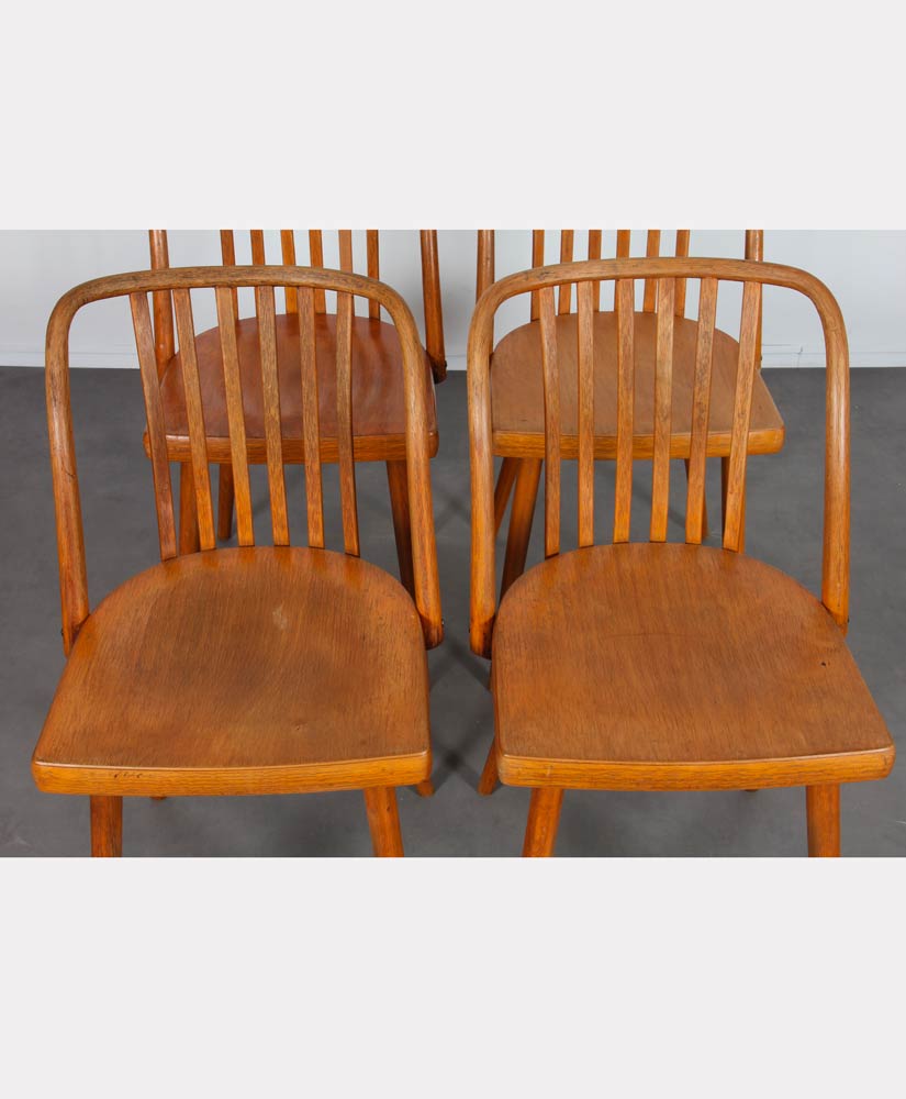 Ensemble de 4 chaises vintage par Antonin Suman pour Ton, 1960