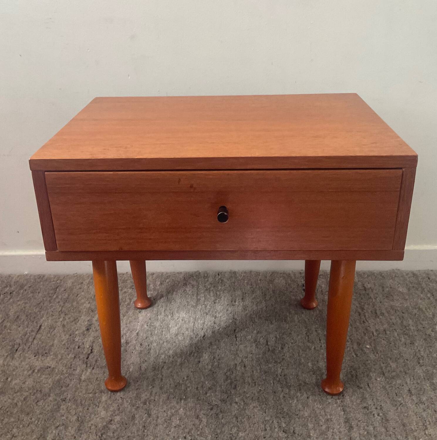 Scandinavian teak bedside table, 1960s