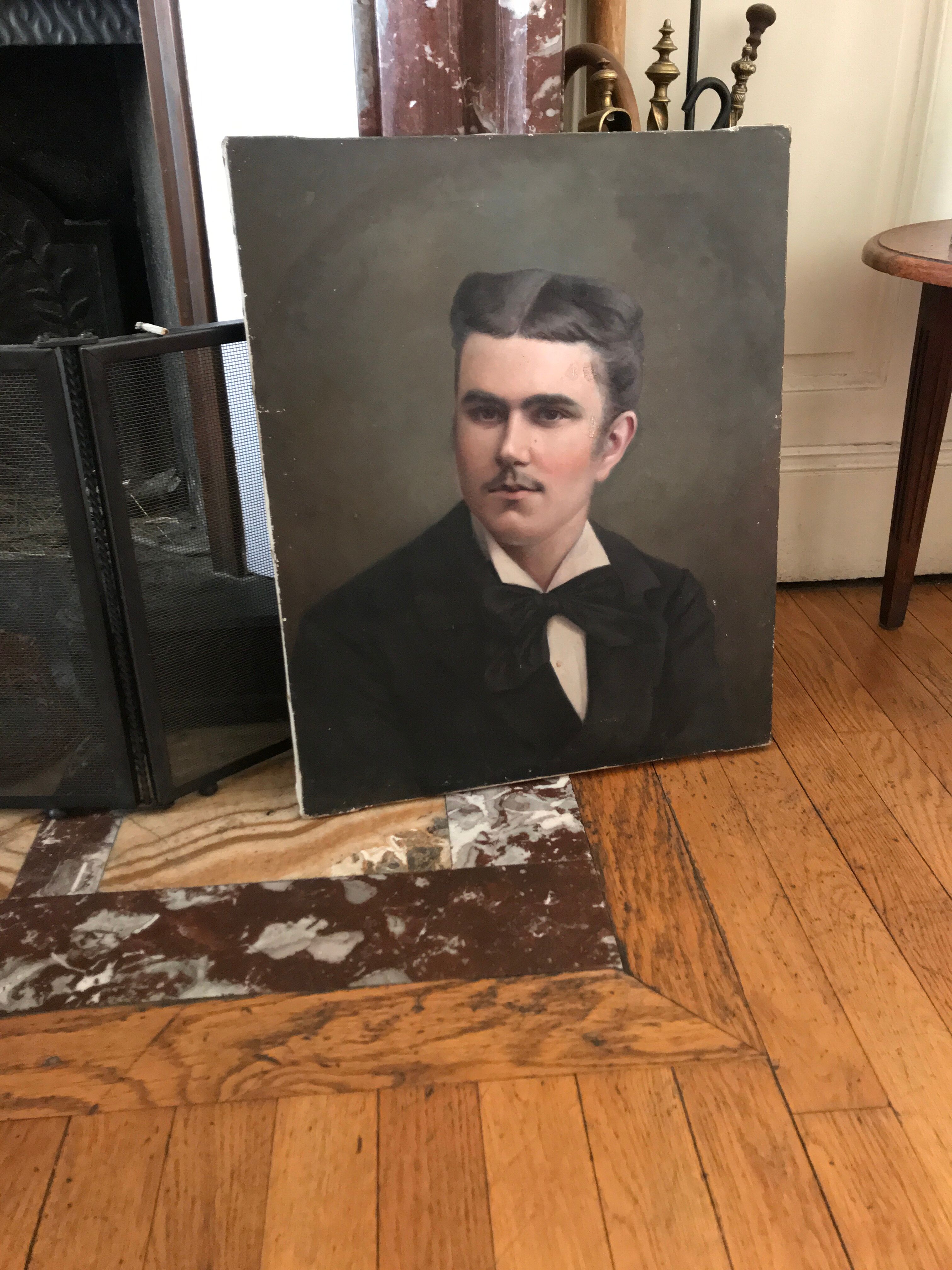 Portrait of a man oil on canvas 19th