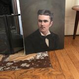 Portrait of a man oil on canvas 19th