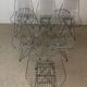 Vintage chrome wire chairs