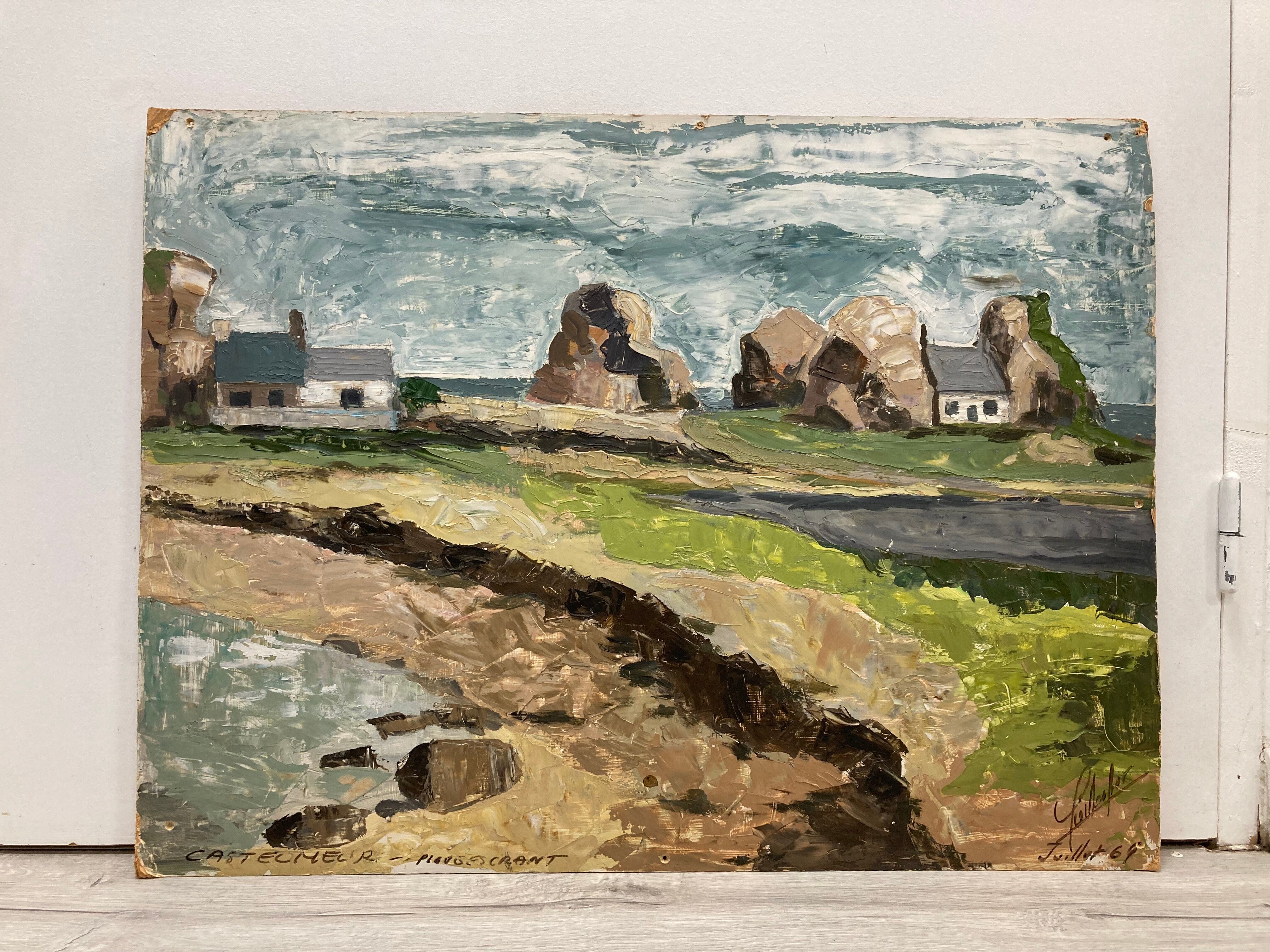 Vintage painting Brittany