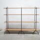 Vintage wooden and metal shelf