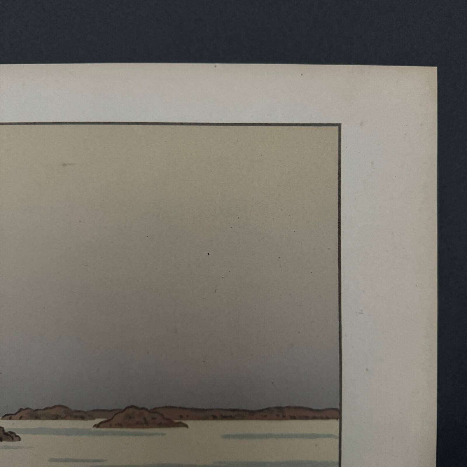 Lithograph by Henri Rivière The Enchantment of the Hours - The Calm Flat