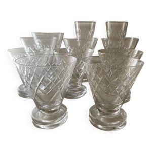 verres cristal d’argental